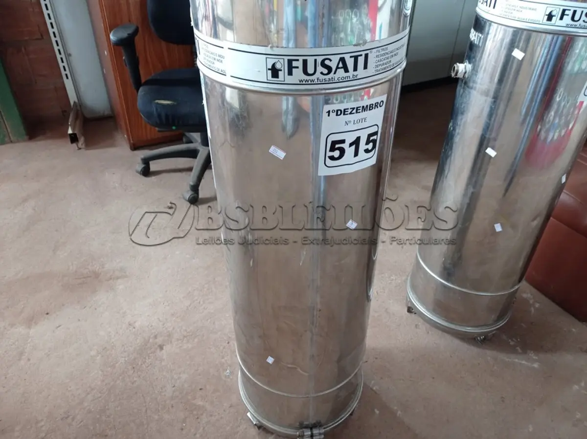 LOTE 515 - 01 FILTRO RESIDENCIAL EM INOX. (NO ESTADO) ATENÇÃO! FAZER A VISITAÇÃO ANTES DE ARREMATAR, NÃO SABEMOS SE FUNCIONA. LEILÃO NÃO TEM GARANTIA E NEM DEVOLUÇÃO, SUJEITO A POSSÍVEIS AVARIAS VISÍVEIS/OCULTAS E/OU AUSÊNCIA DE COMPONENTES.