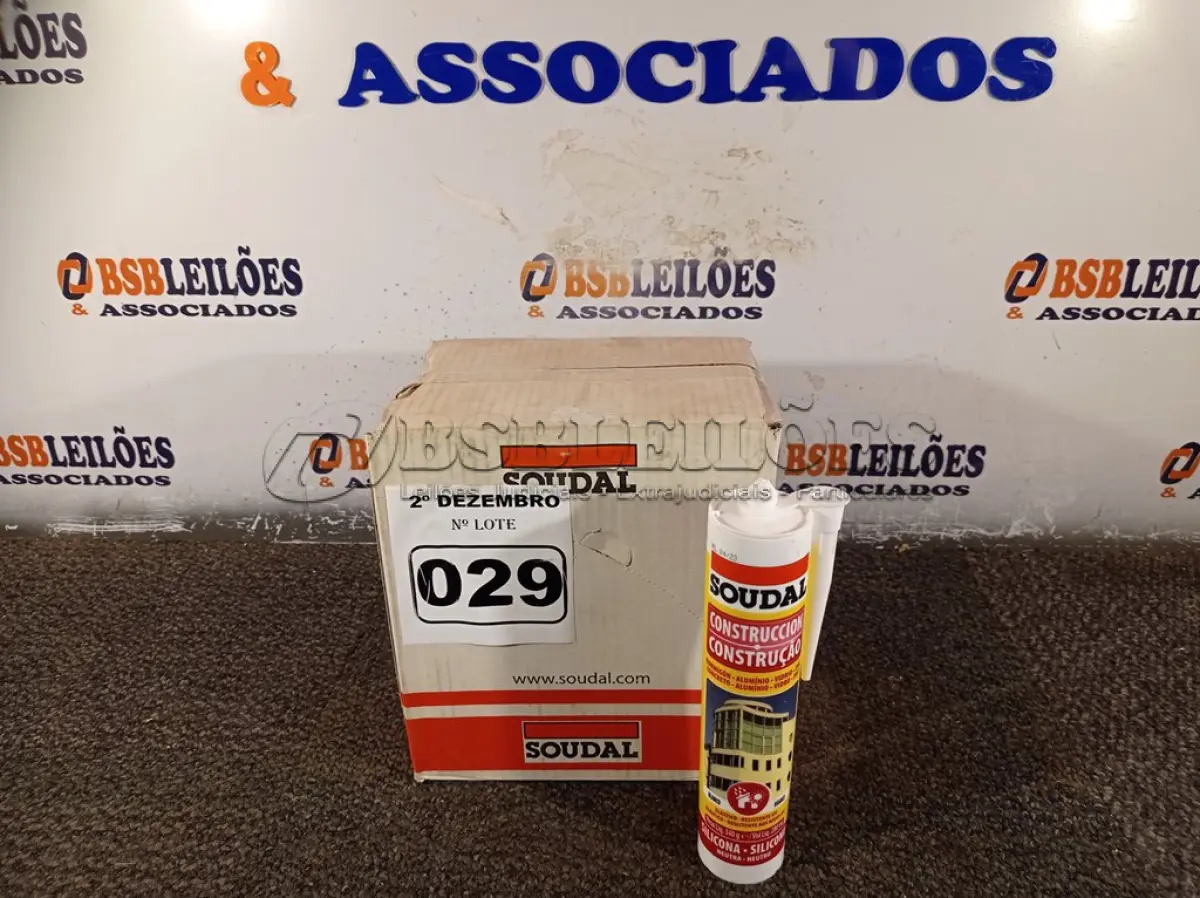 LOTE 029 - 12 TUBOS DE SILICONE NEUTRO PARA CONSTRUÇÃO 340G BRANCO. (NO ESTADO) ATENÇÃO! FAZER A VISITAÇÃO ANTES DE ARREMATAR, NÃO SABEMOS SE FUNCIONA. LEILÃO NÃO TEM GARANTIA E NEM DEVOLUÇÃO, SUJEITO A POSSÍVEIS AVARIAS VISÍVEIS/OCULTAS E/OU AUSÊNCIA DE COMPONENTES.
