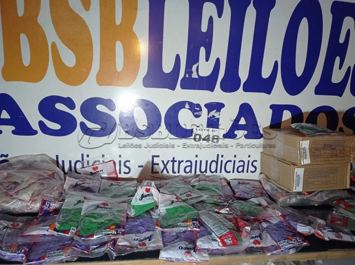 LOTE 048 - 150 – PACOTES DE BALÕES (APROXIMADAMENTE) (NO ESTADO, NÃO SABEMOS SE FUNCIONA. LEILÃO NÃO TEM GARANTIA E NEM DEVOLUÇÃO, SUJEITO A POSSÍVEIS AVARIAS VISÍVEIS/OCULTAS E/OU AUSÊNCIA DE COMPONENTES)