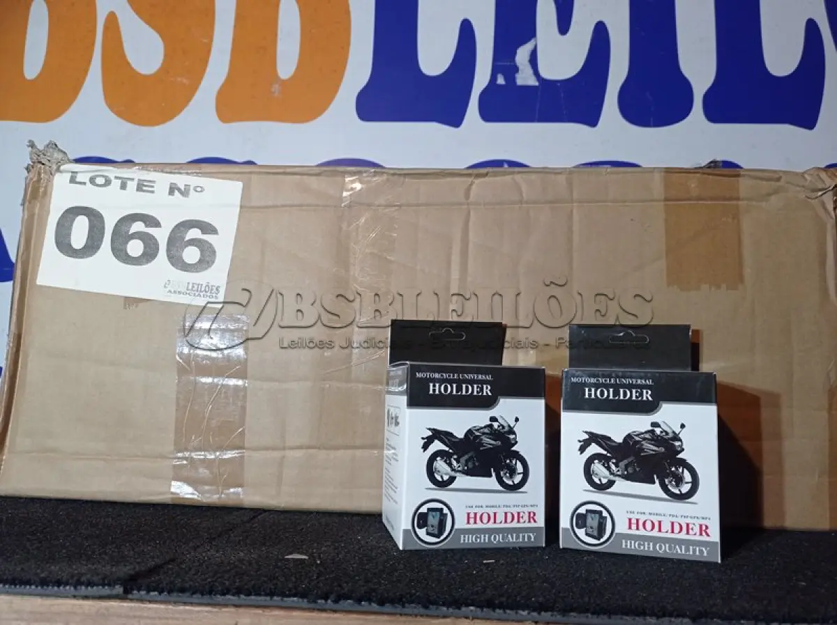 LOTE 066 - 56 – SUPORTES CELULAR PARA MOTOS(APROXIMADAMENTE) (NO ESTADO, NÃO SABEMOS SE FUNCIONA. LEILÃO NÃO TEM GARANTIA E NEM DEVOLUÇÃO, SUJEITO A POSSÍVEIS AVARIAS VISÍVEIS/OCULTAS E/OU AUSÊNCIA DE COMPONENTES)