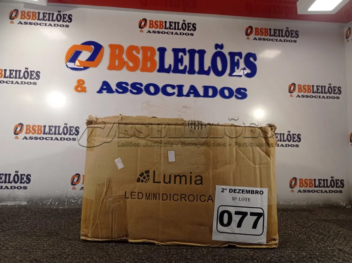 LOTE 077 - 01 LOTE COM APROXIMADAMENTE 80 LÂMPADAS DICROICA 1W 220V. (NO ESTADO) ATENÇÃO! FAZER A VISITAÇÃO ANTES DE ARREMATAR, NÃO SABEMOS SE FUNCIONA. LEILÃO NÃO TEM GARANTIA E NEM DEVOLUÇÃO, SUJEITO A POSSÍVEIS AVARIAS VISÍVEIS/OCULTAS E/OU AUSÊNCIA DE COMPONENTES.