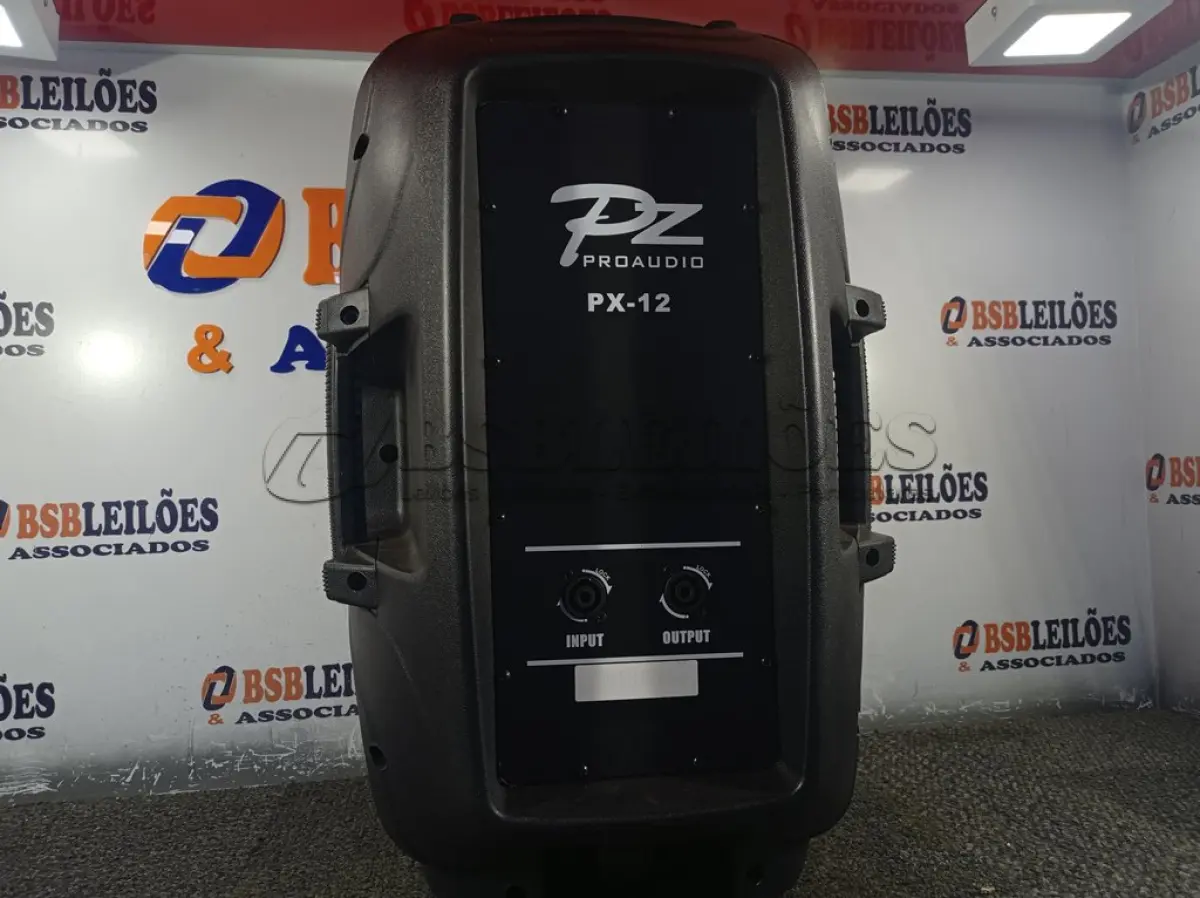 LOTE 280 - 01 CAIXA DE SOM PASSIVA PRO ÁUDIO PX-12.(NOVA) (NO ESTADO) ATENÇÃO! FAZER A VISITAÇÃO ANTES DE ARREMATAR, NÃO SABEMOS SE FUNCIONA. LEILÃO NÃO TEM GARANTIA E NEM DEVOLUÇÃO, SUJEITO A POSSÍVEIS AVARIAS VISÍVEIS/OCULTAS E/OU AUSÊNCIA DE COMPONENTES.