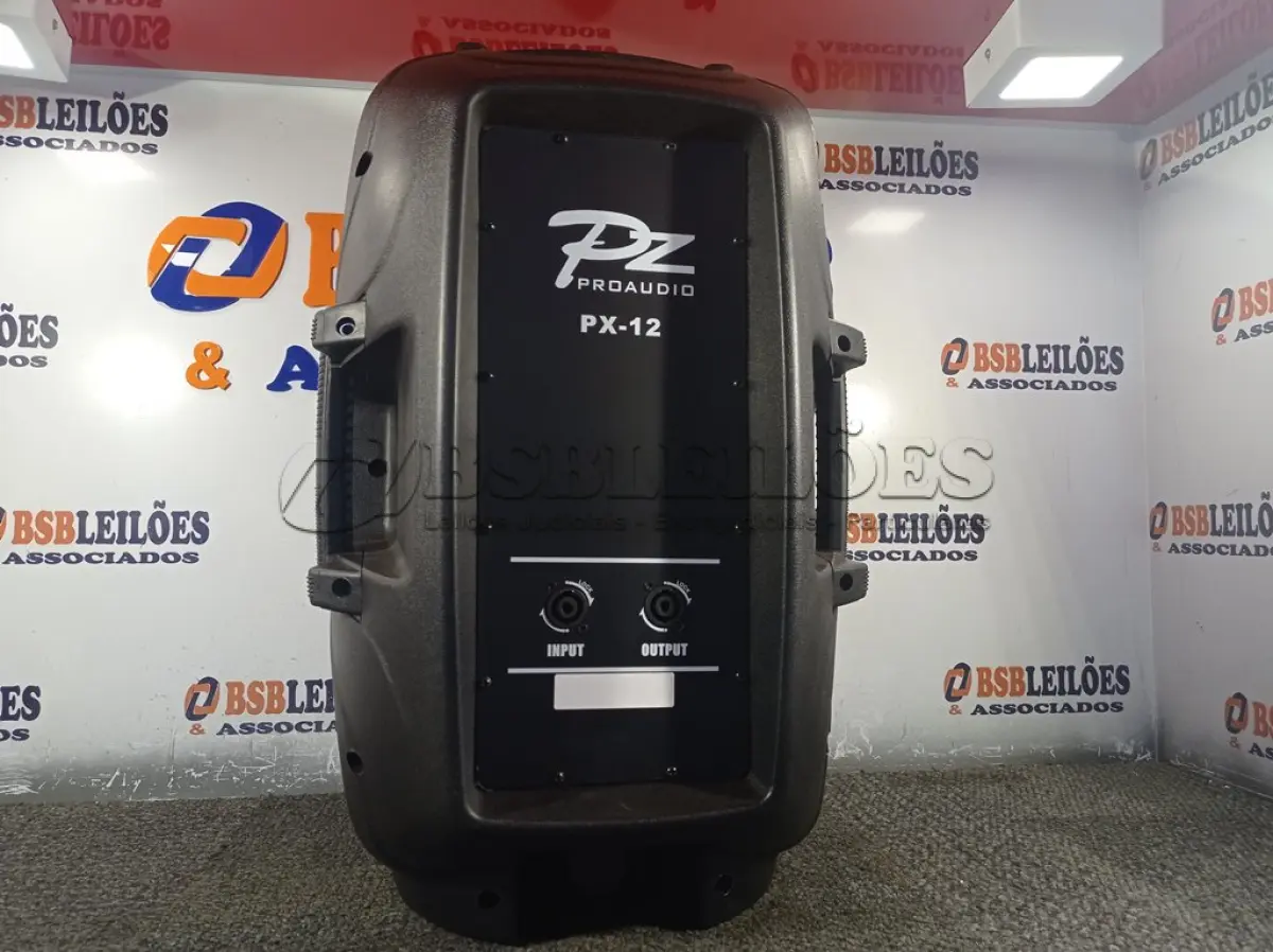 LOTE 270 - 01 CAIXA DE SOM PASSIVA PRO ÁUDIO PX-12.(NOVA) (NO ESTADO) ATENÇÃO! FAZER A VISITAÇÃO ANTES DE ARREMATAR, NÃO SABEMOS SE FUNCIONA. LEILÃO NÃO TEM GARANTIA E NEM DEVOLUÇÃO, SUJEITO A POSSÍVEIS AVARIAS VISÍVEIS/OCULTAS E/OU AUSÊNCIA DE COMPONENTES.