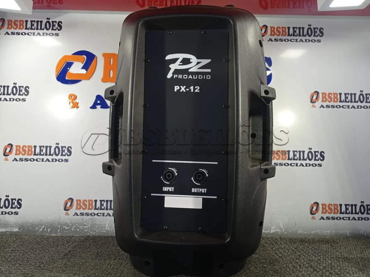 LOTE 300 - 01 CAIXA DE SOM PASSIVA PRO ÁUDIO PX-12.(NOVA) (NO ESTADO) ATENÇÃO! FAZER A VISITAÇÃO ANTES DE ARREMATAR, NÃO SABEMOS SE FUNCIONA. LEILÃO NÃO TEM GARANTIA E NEM DEVOLUÇÃO, SUJEITO A POSSÍVEIS AVARIAS VISÍVEIS/OCULTAS E/OU AUSÊNCIA DE COMPONENTES.