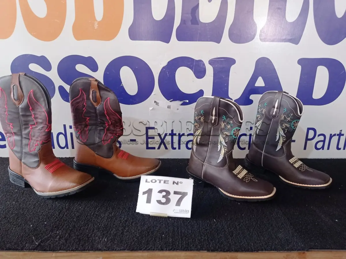LOTE 137 - 02 - BOTA COUNTRY (NO ESTADO, NÃO SABEMOS SE FUNCIONA. LEILÃO NÃO TEM GARANTIA E NEM DEVOLUÇÃO, SUJEITO A POSSÍVEIS AVARIAS VISÍVEIS/OCULTAS E/OU AUSÊNCIA DE COMPONENTES)