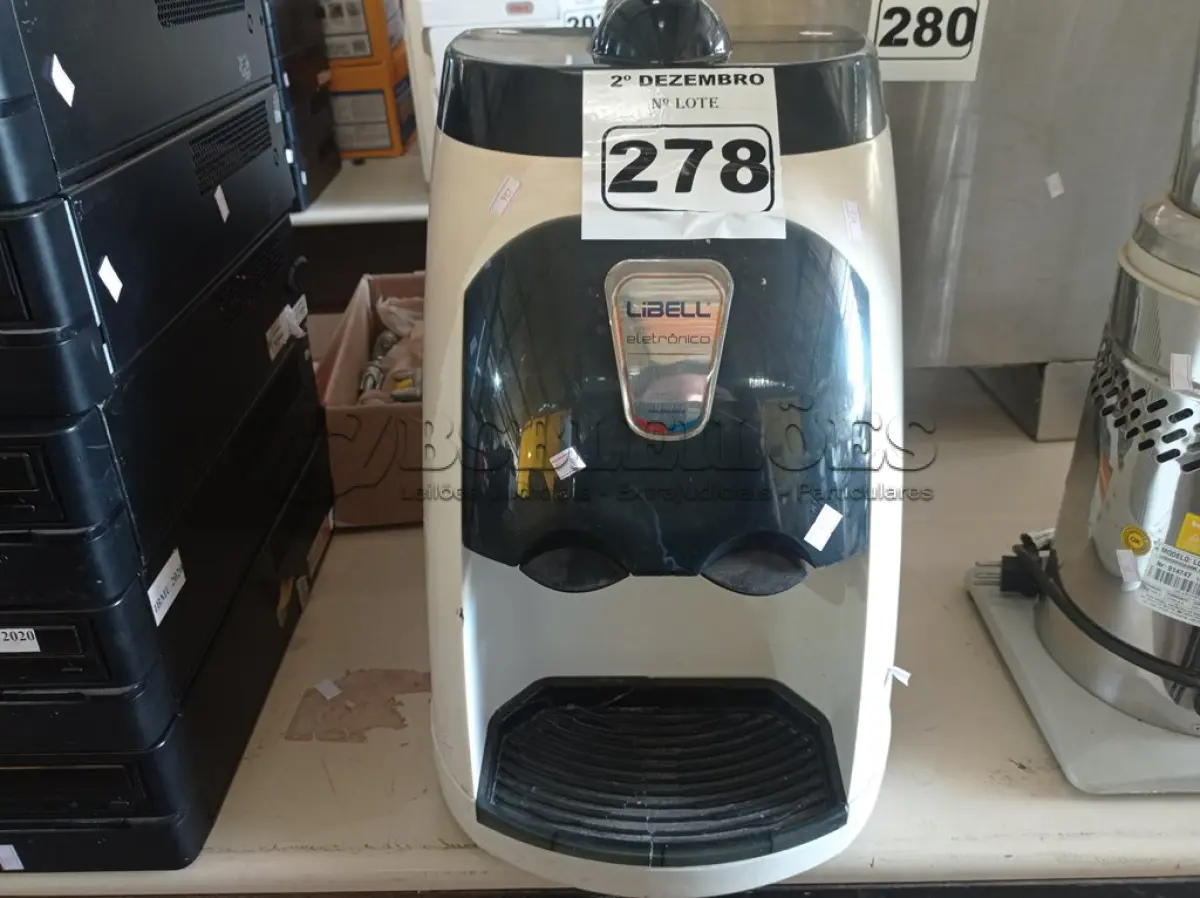 LOTE 278 - 01 PURIFICADOR DE ÁGUA REFRIGERAÇÃO ELETRÔNICA MARCA LIBELL. (NO ESTADO) ATENÇÃO! FAZER A VISITAÇÃO ANTES DE ARREMATAR, NÃO SABEMOS SE FUNCIONA. LEILÃO NÃO TEM GARANTIA E NEM DEVOLUÇÃO, SUJEITO A POSSÍVEIS AVARIAS VISÍVEIS/OCULTAS E/OU AUSÊNCIA DE COMPONENTES.