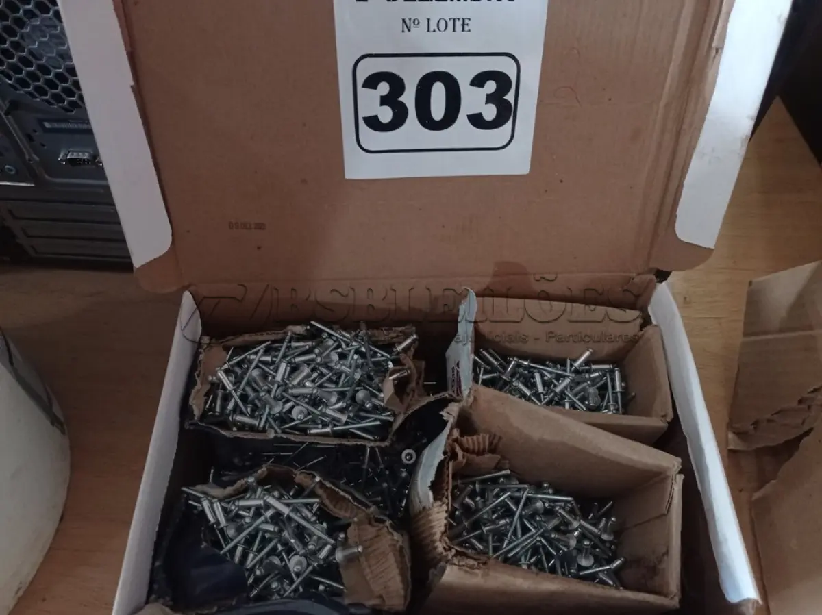 LOTE 303 - 01 LOTE COM GRANDE QUANTIDADE DE ARREBITES DIVERSOS. (NO ESTADO) ATENÇÃO! FAZER A VISITAÇÃO ANTES DE ARREMATAR, NÃO SABEMOS SE FUNCIONA. LEILÃO NÃO TEM GARANTIA E NEM DEVOLUÇÃO, SUJEITO A POSSÍVEIS AVARIAS VISÍVEIS/OCULTAS E/OU AUSÊNCIA DE COMPONENTES.