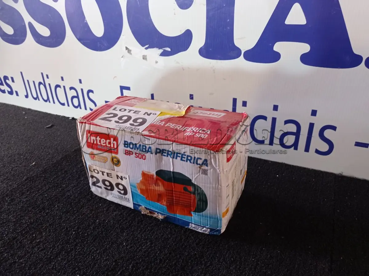 LOTE 299 - 01 - BOMBA PERIFÉRICA BP500-220VOLTS (NO ESTADO, NÃO SABEMOS SE FUNCIONA. LEILÃO NÃO TEM GARANTIA E NEM DEVOLUÇÃO, SUJEITO A POSSÍVEIS AVARIAS VISÍVEIS/OCULTAS E/OU AUSÊNCIA DE COMPONENTES)