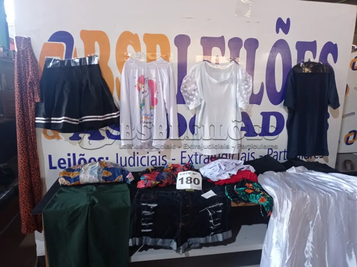 LOTE 180 - 28 – PEÇAS DE ROUPAS FEMININAS (APROXIMADAMENTE)(NO ESTADO, NÃO SABEMOS SE FUNCIONA. LEILÃO NÃO TEM GARANTIA E NEM DEVOLUÇÃO, SUJEITO A POSSÍVEIS AVARIAS VISÍVEIS/OCULTAS E/OU AUSÊNCIA DE COMPONENTES)