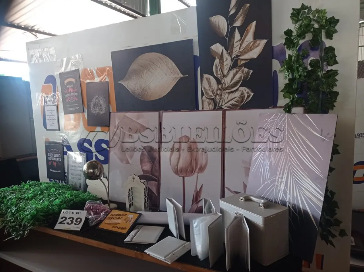 LOTE 239 - 20- ITENS DE DECORAÇÃO DIVERSOS (APROXIMADAMENTE)(NO ESTADO, NÃO SABEMOS SE FUNCIONA. LEILÃO NÃO TEM GARANTIA E NEM DEVOLUÇÃO, SUJEITO A POSSÍVEIS AVARIAS VISÍVEIS/OCULTAS E/OU AUSÊNCIA DE COMPONENTES)
