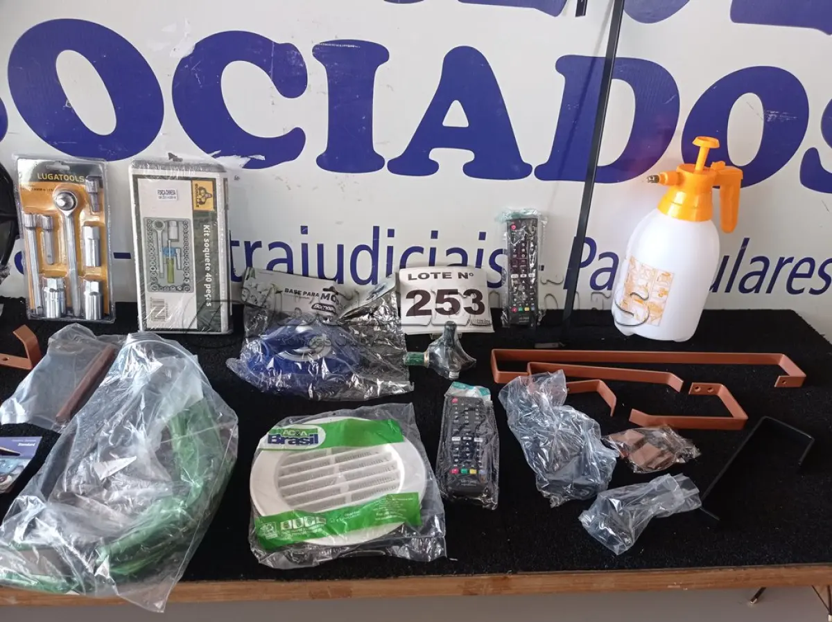 LOTE 253 - 32 – ITENS PARA FERRAGISTA DIVERSOS (APROXIMADAMENTE) (NO ESTADO, NÃO SABEMOS SE FUNCIONA. LEILÃO NÃO TEM GARANTIA E NEM DEVOLUÇÃO, SUJEITO A POSSÍVEIS AVARIAS VISÍVEIS/OCULTAS E/OU AUSÊNCIA DE COMPONENTES)