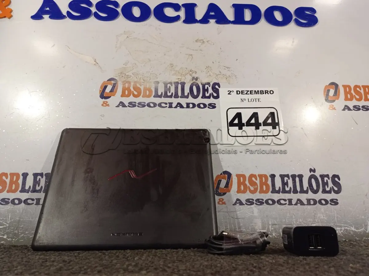 LOTE 444 - 01 TABLET NEXTTAB. (NO ESTADO) ATENÇÃO! FAZER A VISITAÇÃO ANTES DE ARREMATAR, NÃO SABEMOS SE FUNCIONA. LEILÃO NÃO TEM GARANTIA E NEM DEVOLUÇÃO, SUJEITO A POSSÍVEIS AVARIAS VISÍVEIS/OCULTAS E/OU AUSÊNCIA DE COMPONENTES.