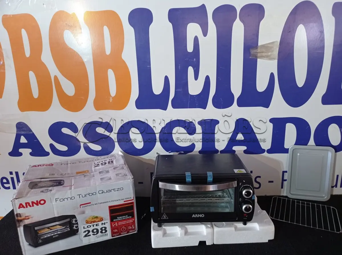 LOTE 298 - 01 - FORNO ELÉTRICO ARNO TURBO QUARTZO 10L 220V (NO ESTADO, NÃO SABEMOS SE FUNCIONA. LEILÃO NÃO TEM GARANTIA E NEM DEVOLUÇÃO, SUJEITO A POSSÍVEIS AVARIAS VISÍVEIS/OCULTAS E/OU AUSÊNCIA DE COMPONENTES)