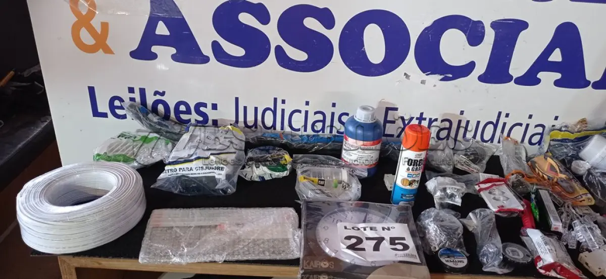 LOTE 275 - 45 – ITENS PARA FERRAGISTA DIVERSOS (APROXIMADAMENTE) (NO ESTADO, NÃO SABEMOS SE FUNCIONA. LEILÃO NÃO TEM GARANTIA E NEM DEVOLUÇÃO, SUJEITO A POSSÍVEIS AVARIAS VISÍVEIS/OCULTAS E/OU AUSÊNCIA DE COMPONENTES)