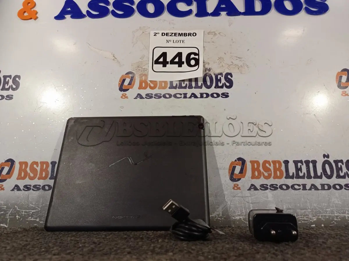 LOTE 446 - 01 TABLET NEXTTAB. (NO ESTADO) ATENÇÃO! FAZER A VISITAÇÃO ANTES DE ARREMATAR, NÃO SABEMOS SE FUNCIONA. LEILÃO NÃO TEM GARANTIA E NEM DEVOLUÇÃO, SUJEITO A POSSÍVEIS AVARIAS VISÍVEIS/OCULTAS E/OU AUSÊNCIA DE COMPONENTES.