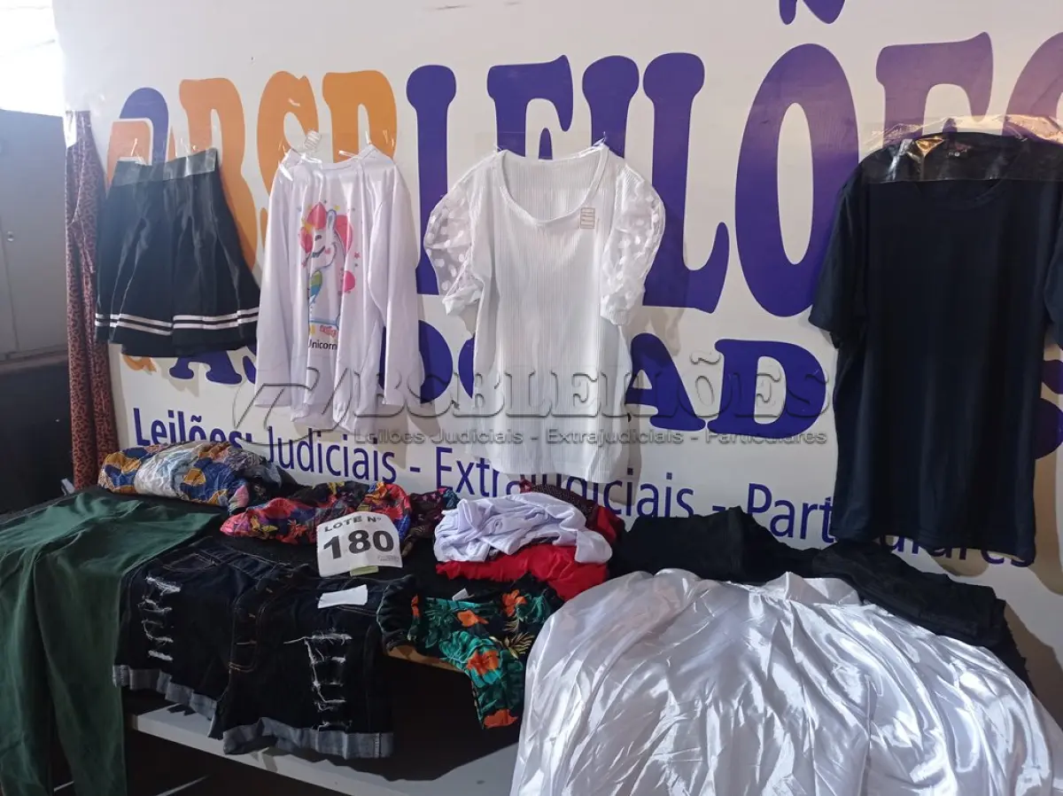 LOTE 180 - 28 – PEÇAS DE ROUPAS FEMININAS (APROXIMADAMENTE)(NO ESTADO, NÃO SABEMOS SE FUNCIONA. LEILÃO NÃO TEM GARANTIA E NEM DEVOLUÇÃO, SUJEITO A POSSÍVEIS AVARIAS VISÍVEIS/OCULTAS E/OU AUSÊNCIA DE COMPONENTES)