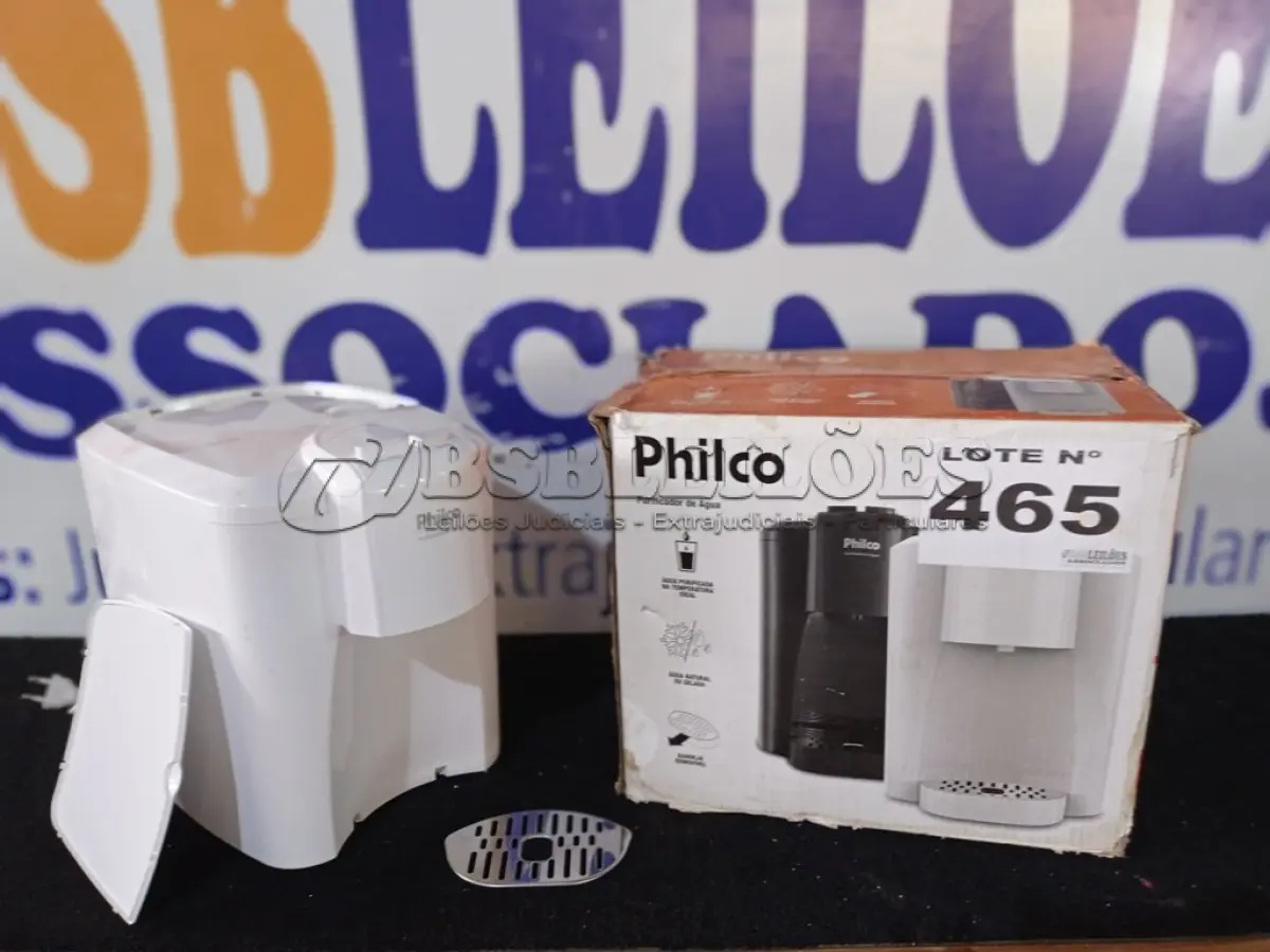 LOTE 465 - 01 - PURIFICADOR DE ÁGUA PHILCO PBE04BF BIVOLT (NO ESTADO, NÃO SABEMOS SE FUNCIONA. LEILÃO NÃO TEM GARANTIA E NEM DEVOLUÇÃO, SUJEITO A POSSÍVEIS AVARIAS VISÍVEIS/OCULTAS E/OU AUSÊNCIA DE COMPONENTES)