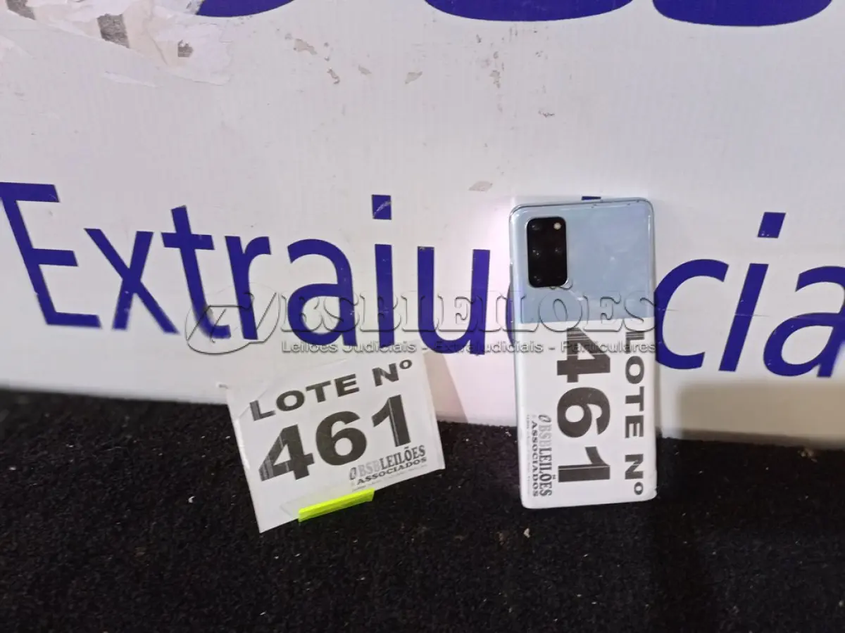 LOTE 461 - 01 - CELULAR SAMSUNG S20+ 128GB (NO ESTADO, NÃO SABEMOS SE FUNCIONA. LEILÃO NÃO TEM GARANTIA E NEM DEVOLUÇÃO, SUJEITO A POSSÍVEIS AVARIAS VISÍVEIS/OCULTAS E/OU AUSÊNCIA DE COMPONENTES)