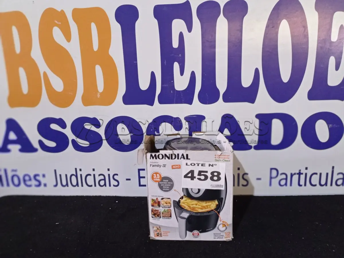 LOTE 458 - 01 - 01 - FRITADEIRA SEM ÓLEO AIR FRYER 3,5L, MONDIAL (NO ESTADO, NÃO SABEMOS SE FUNCIONA. LEILÃO NÃO TEM GARANTIA E NEM DEVOLUÇÃO, SUJEITO A POSSÍVEIS AVARIAS VISÍVEIS/OCULTAS E/OU AUSÊNCIA DE COMPONENTES)