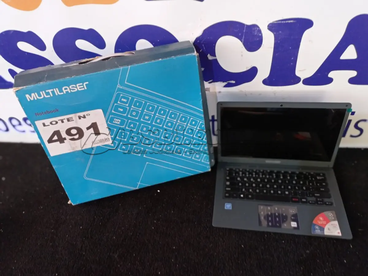 LOTE 491 - 01 - NOTEBOOK MULTILASER PC134 LEGACY BOOK, ATOM Z8350 (NO ESTADO, NÃO SABEMOS SE FUNCIONA. LEILÃO NÃO TEM GARANTIA E NEM DEVOLUÇÃO, SUJEITO A POSSÍVEIS AVARIAS VISÍVEIS/OCULTAS E/OU AUSÊNCIA DE COMPONENTES)