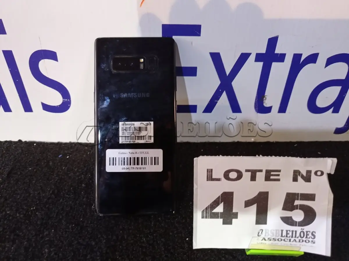 LOTE 415 - 01 - CELULAR SAMSUNG GALAXY NOTE 8 128GB (NO ESTADO, NÃO SABEMOS SE FUNCIONA. LEILÃO NÃO TEM GARANTIA E NEM DEVOLUÇÃO, SUJEITO A POSSÍVEIS AVARIAS VISÍVEIS/OCULTAS E/OU AUSÊNCIA DE COMPONENTES)