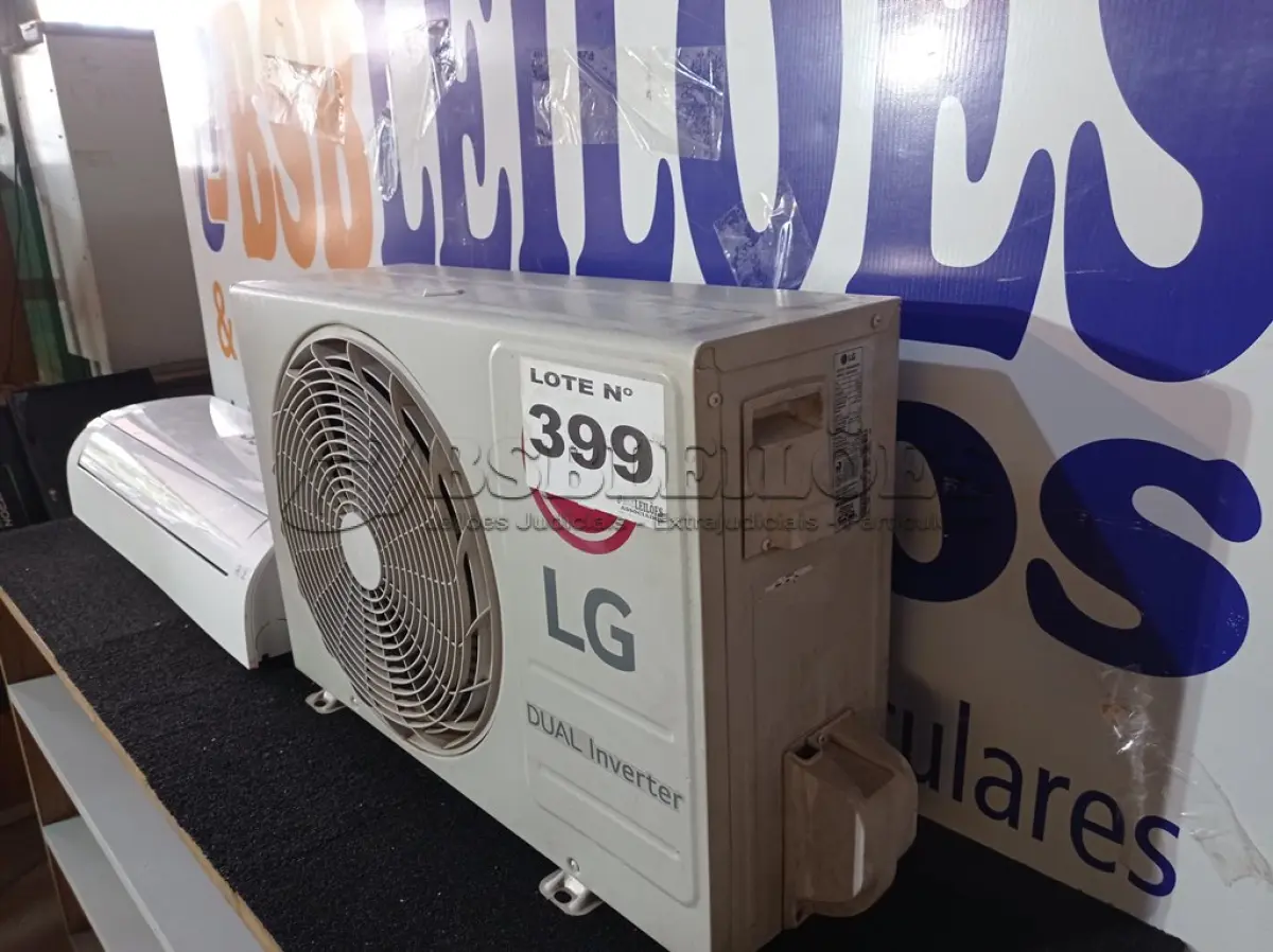 LOTE 399 - 01 - AR CONDICIONADO SPLIT INVERTER 12000 BTUS LG DUAL INVERTER VOICE FRIO 220VOLTS (NO ESTADO, NÃO SABEMOS SE FUNCIONA. LEILÃO NÃO TEM GARANTIA E NEM DEVOLUÇÃO, SUJEITO A POSSÍVEIS AVARIAS VISÍVEIS/OCULTAS E/OU AUSÊNCIA DE COMPONENTES)
