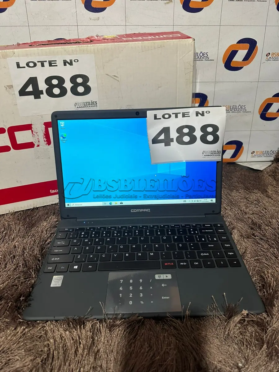 LOTE 488 - 01 - NOTEBOOK INTEL CORE I3 4GB RAM HD 120GB SSD (NO ESTADO, NÃO SABEMOS SE FUNCIONA. LEILÃO NÃO TEM GARANTIA E NEM DEVOLUÇÃO, SUJEITO A POSSÍVEIS AVARIAS VISÍVEIS/OCULTAS E/OU AUSÊNCIA DE COMPONENTES)