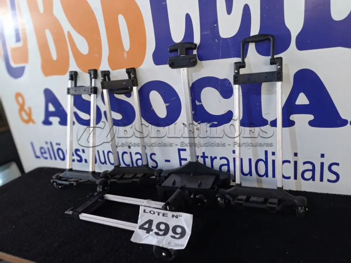 LOTE 499 - 05 - SUPORTES CARRINHO MOCHILA COM RODINHAS (NO ESTADO, NÃO SABEMOS SE FUNCIONA. LEILÃO NÃO TEM GARANTIA E NEM DEVOLUÇÃO, SUJEITO A POSSÍVEIS AVARIAS VISÍVEIS/OCULTAS E/OU AUSÊNCIA DE COMPONENTES)