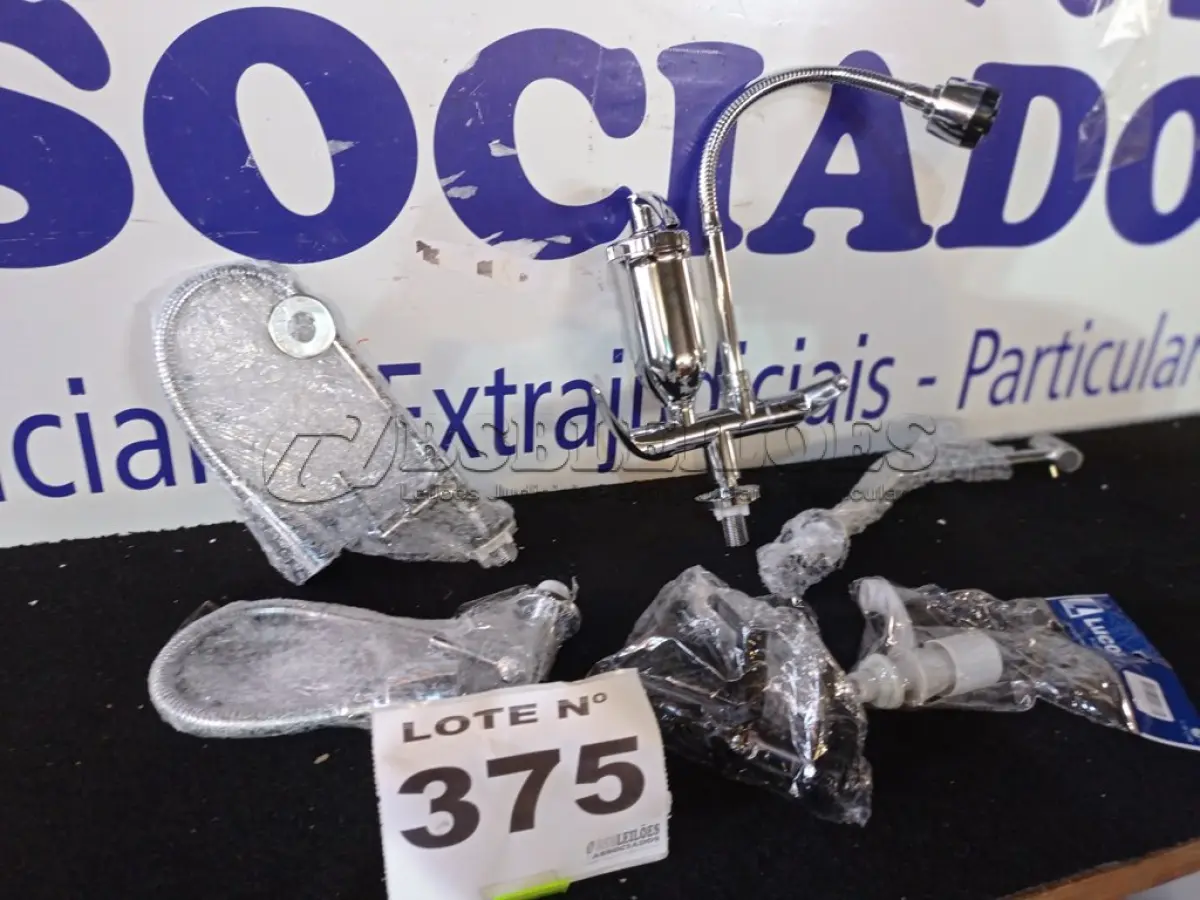 LOTE 375 - 07 – TORNEIRAS DIVERSAS (NO ESTADO, NÃO SABEMOS SE FUNCIONA. LEILÃO NÃO TEM GARANTIA E NEM DEVOLUÇÃO, SUJEITO A POSSÍVEIS AVARIAS VISÍVEIS/OCULTAS E/OU AUSÊNCIA DE COMPONENTES)