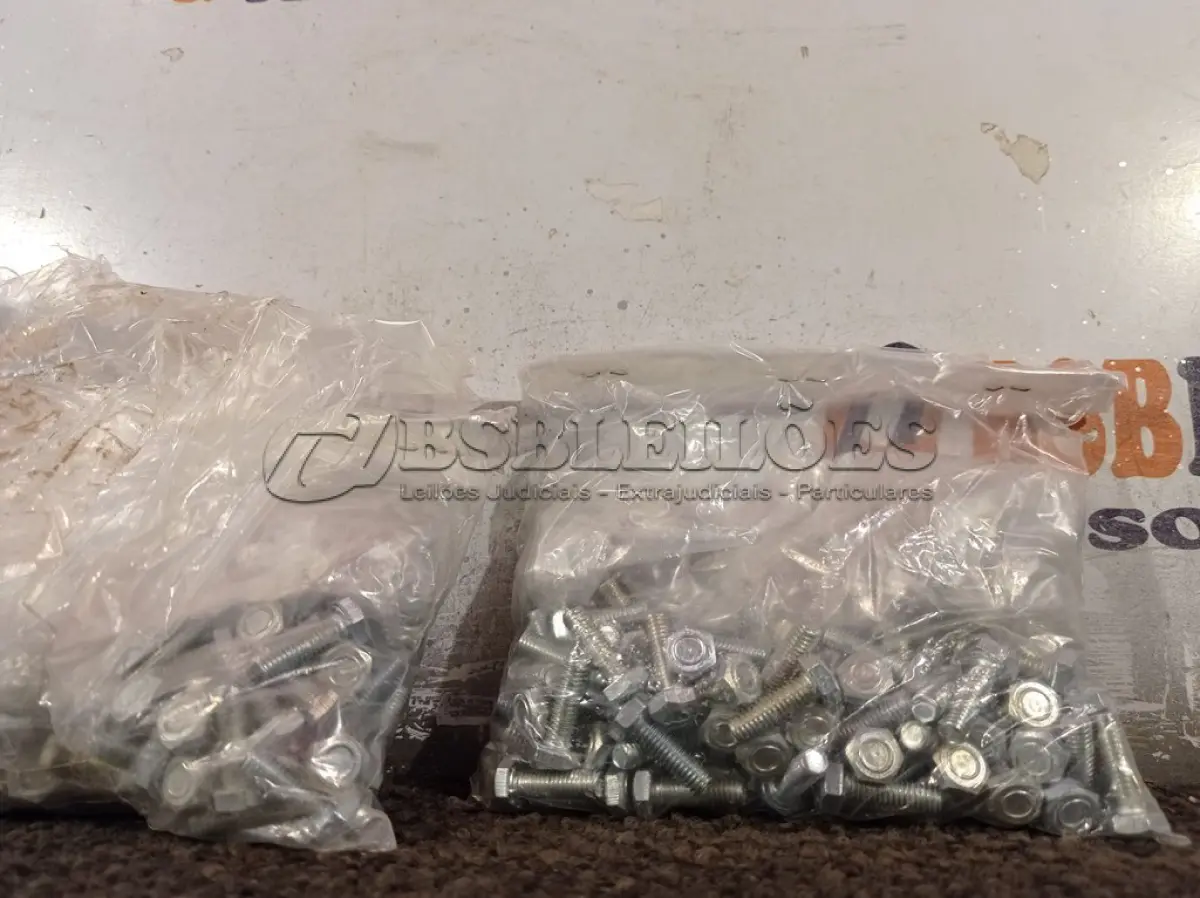 LOTE 320 - 01 LOTE COM VÁRIOS PARAFUSOS GALVANIZADOS. (NO ESTADO) ATENÇÃO! FAZER A VISITAÇÃO ANTES DE ARREMATAR, NÃO SABEMOS SE FUNCIONA. LEILÃO NÃO TEM GARANTIA E NEM DEVOLUÇÃO, SUJEITO A POSSÍVEIS AVARIAS VISÍVEIS/OCULTAS E/OU AUSÊNCIA DE COMPONENTES.