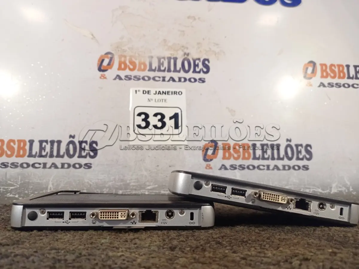 LOTE 331 - 02 TERMINAIS WYSE. (NO ESTADO) ATENÇÃO! FAZER A VISITAÇÃO ANTES DE ARREMATAR, NÃO SABEMOS SE FUNCIONA. LEILÃO NÃO TEM GARANTIA E NEM DEVOLUÇÃO, SUJEITO A POSSÍVEIS AVARIAS VISÍVEIS/OCULTAS E/OU AUSÊNCIA DE COMPONENTES.