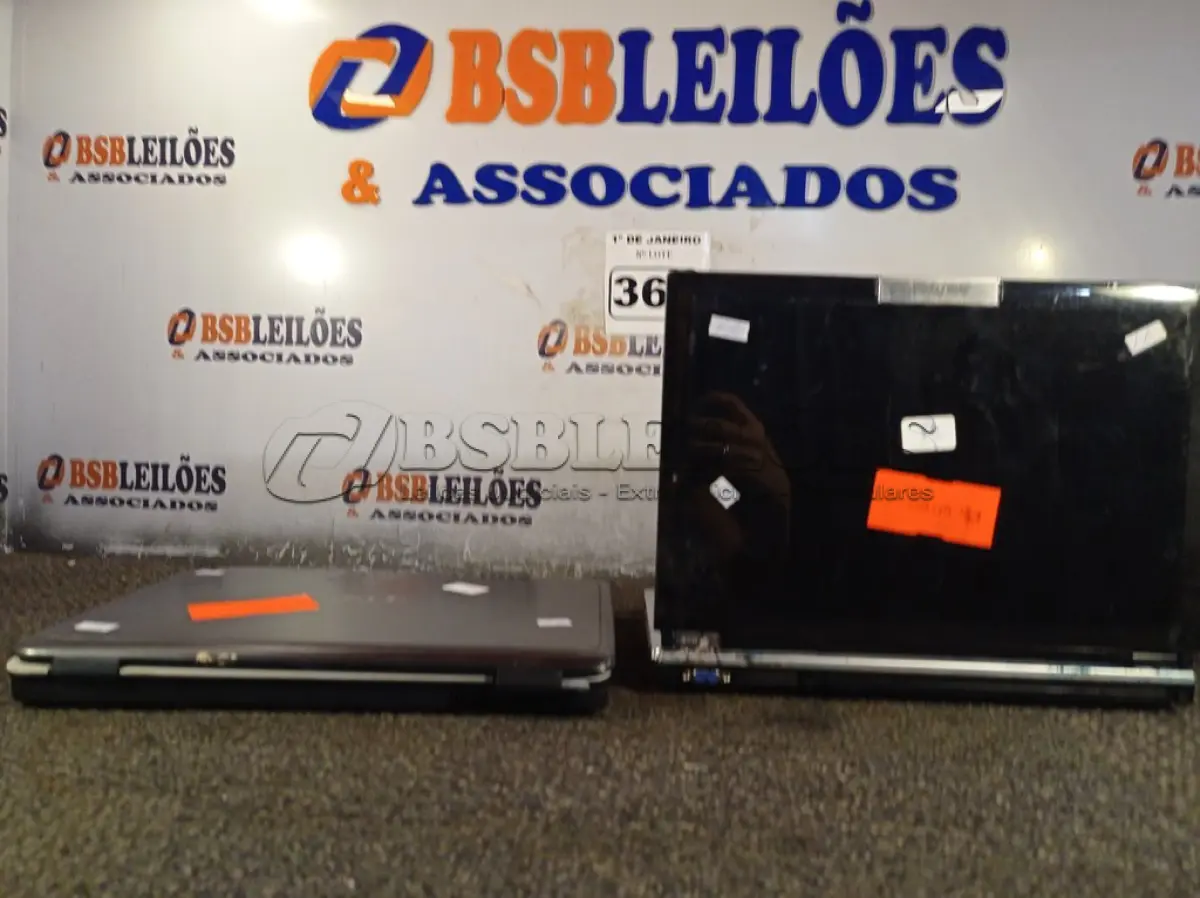 LOTE 364 - 02 NOTEBOOK’S MARCAS E MODELOS DIVERSOS. (NO ESTADO) ATENÇÃO! FAZER A VISITAÇÃO ANTES DE ARREMATAR, NÃO SABEMOS SE FUNCIONA. LEILÃO NÃO TEM GARANTIA E NEM DEVOLUÇÃO, SUJEITO A POSSÍVEIS AVARIAS VISÍVEIS/OCULTAS E/OU AUSÊNCIA DE COMPONENTES.