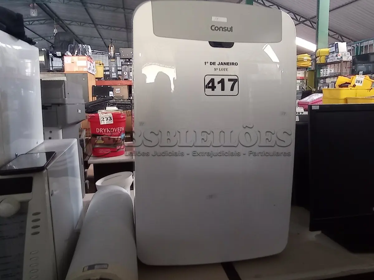 LOTE 417 - 01 AR CONDICIONADO PORTÁTIL MARCA CÔNSUL 220V. (NO ESTADO) ATENÇÃO! FAZER A VISITAÇÃO ANTES DE ARREMATAR, NÃO SABEMOS SE FUNCIONA. LEILÃO NÃO TEM GARANTIA E NEM DEVOLUÇÃO, SUJEITO A POSSÍVEIS AVARIAS VISÍVEIS/OCULTAS E/OU AUSÊNCIA DE COMPONENTES.