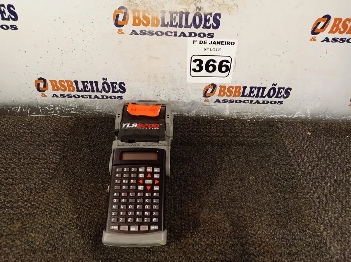 LOTE 366 - 01 IMPRESSORA TÉRMICA PORTÁTIL MODELO TLS2200. (NO ESTADO) ATENÇÃO! FAZER A VISITAÇÃO ANTES DE ARREMATAR, NÃO SABEMOS SE FUNCIONA. LEILÃO NÃO TEM GARANTIA E NEM DEVOLUÇÃO, SUJEITO A POSSÍVEIS AVARIAS VISÍVEIS/OCULTAS E/OU AUSÊNCIA DE COMPONENTES.