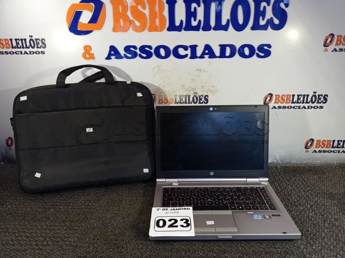 LOTE 023 - 01 NOTEBOOK CORE I5 MARCA HP S/FONTE COM MALETA. (NO ESTADO) ATENÇÃO! FAZER A VISITAÇÃO ANTES DE ARREMATAR, NÃO SABEMOS SE FUNCIONA. LEILÃO NÃO TEM GARANTIA E NEM DEVOLUÇÃO, SUJEITO A POSSÍVEIS AVARIAS VISÍVEIS/OCULTAS E/OU AUSÊNCIA DE COMPONENTES.