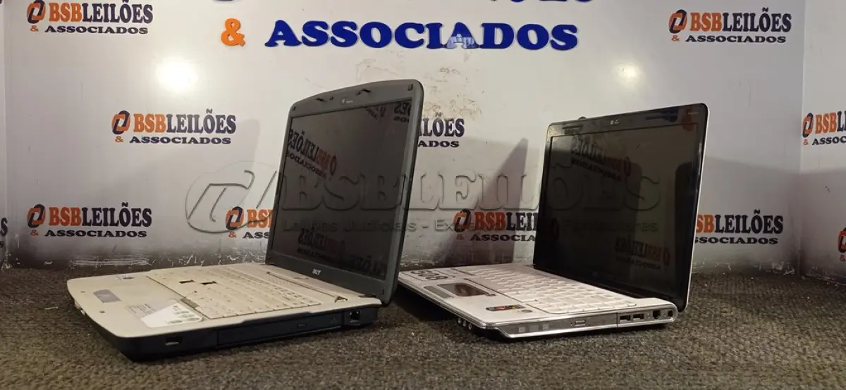 LOTE 508 - 02 NOTEBOOKS MARCAS E MODELOS DIVERSOS. (NO ESTADO) ATENÇÃO! FAZER A VISITAÇÃO ANTES DE ARREMATAR, NÃO SABEMOS SE FUNCIONA. LEILÃO NÃO TEM GARANTIA E NEM DEVOLUÇÃO, SUJEITO A POSSÍVEIS AVARIAS VISÍVEIS/OCULTAS E/OU AUSÊNCIA DE COMPONENTES.
