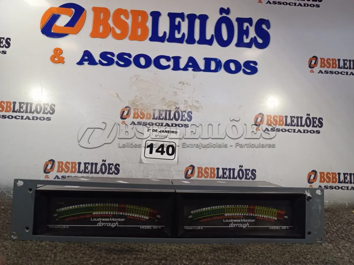 LOTE 140 - 01 MEDIDOR DE AÚDIO MODELO 40 A. (NO ESTADO) ATENÇÃO! FAZER A VISITAÇÃO ANTES DE ARREMATAR, NÃO SABEMOS SE FUNCIONA. LEILÃO NÃO TEM GARANTIA E NEM DEVOLUÇÃO, SUJEITO A POSSÍVEIS AVARIAS VISÍVEIS/OCULTAS E/OU AUSÊNCIA DE COMPONENTES.