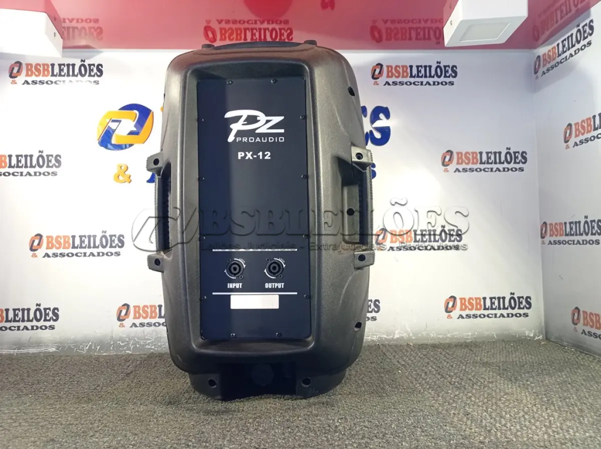 LOTE 048 - 01 CAIXA DE SOM PRO ÁUDIO PX12. (NOVO) (NO ESTADO) ATENÇÃO! FAZER A VISITAÇÃO ANTES DE ARREMATAR, NÃO SABEMOS SE FUNCIONA. LEILÃO NÃO TEM GARANTIA E NEM DEVOLUÇÃO, SUJEITO A POSSÍVEIS AVARIAS VISÍVEIS/OCULTAS E/OU AUSÊNCIA DE COMPONENTES.
