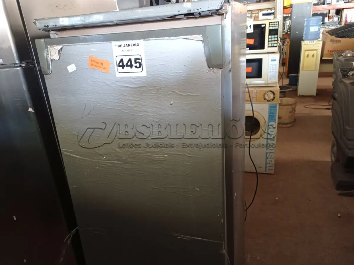 LOTE 445 - 01 FREEZER VERTICAL MARCA CÔNSUL 220V. (NO ESTADO) ATENÇÃO! FAZER A VISITAÇÃO ANTES DE ARREMATAR, NÃO SABEMOS SE FUNCIONA. LEILÃO NÃO TEM GARANTIA E NEM DEVOLUÇÃO, SUJEITO A POSSÍVEIS AVARIAS VISÍVEIS/OCULTAS E/OU AUSÊNCIA DE COMPONENTES.