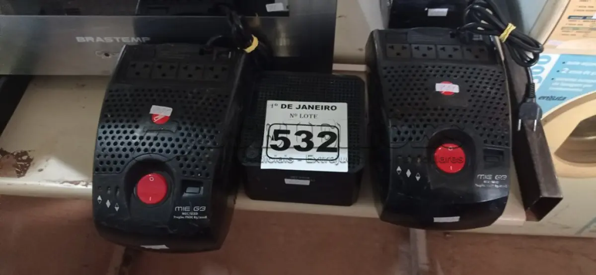 LOTE 532 - 03 ESTABILIZADORES MARCAS E MODELOS DIVERSOS. (NO ESTADO) ATENÇÃO! FAZER A VISITAÇÃO ANTES DE ARREMATAR, NÃO SABEMOS SE FUNCIONA. LEILÃO NÃO TEM GARANTIA E NEM DEVOLUÇÃO, SUJEITO A POSSÍVEIS AVARIAS VISÍVEIS/OCULTAS E/OU AUSÊNCIA DE COMPONENTES.