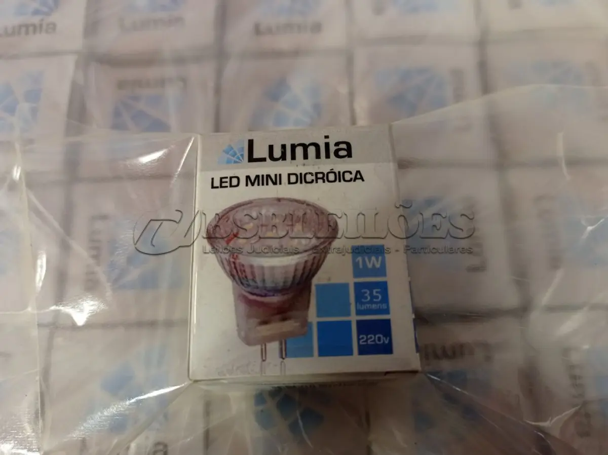 LOTE 111 - 01 LOTE COM APROXIMADAMENTE 80 LÂMPADAS DICROICA 1W 220V. (NO ESTADO) ATENÇÃO! FAZER A VISITAÇÃO ANTES DE ARREMATAR, NÃO SABEMOS SE FUNCIONA. LEILÃO NÃO TEM GARANTIA E NEM DEVOLUÇÃO, SUJEITO A POSSÍVEIS AVARIAS VISÍVEIS/OCULTAS E/OU AUSÊNCIA DE COMPONENTES.
