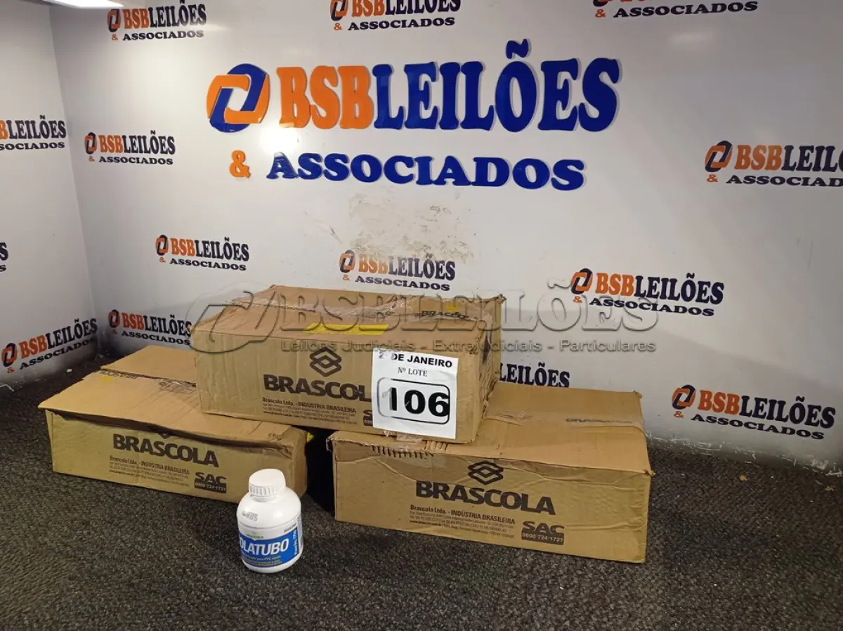 LOTE 106 - 01 LOTE C/ 03 CAIXAS DE COLA TUBO ST CONTENDO 15 TUBOS CADA CAIXA. (NO ESTADO) ATENÇÃO! FAZER A VISITAÇÃO ANTES DE ARREMATAR, NÃO SABEMOS SE FUNCIONA. LEILÃO NÃO TEM GARANTIA E NEM DEVOLUÇÃO, SUJEITO A POSSÍVEIS AVARIAS VISÍVEIS/OCULTAS E/OU AUSÊNCIA DE COMPONENTES.