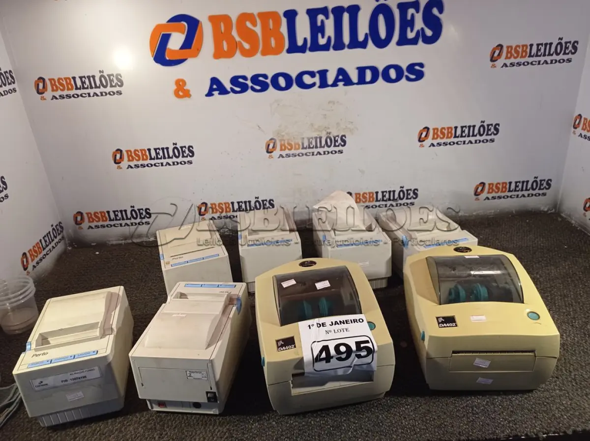 LOTE 495 - 07 IMPRESSORAS DE CUPOM MARCAS E MODELOS DIVERSOS. (NO ESTADO) ATENÇÃO! FAZER A VISITAÇÃO ANTES DE ARREMATAR, NÃO SABEMOS SE FUNCIONA. LEILÃO NÃO TEM GARANTIA E NEM DEVOLUÇÃO, SUJEITO A POSSÍVEIS AVARIAS VISÍVEIS/OCULTAS E/OU AUSÊNCIA DE COMPONENTES.