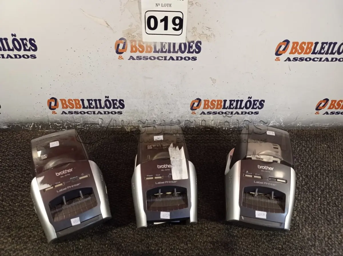 LOTE 019 - 03 IMPRESSORAS DE CUPOM MARCA BROTHER S/ FONTE. (NO ESTADO) ATENÇÃO! FAZER A VISITAÇÃO ANTES DE ARREMATAR, NÃO SABEMOS SE FUNCIONA. LEILÃO NÃO TEM GARANTIA E NEM DEVOLUÇÃO, SUJEITO A POSSÍVEIS AVARIAS VISÍVEIS/OCULTAS E/OU AUSÊNCIA DE COMPONENTES.