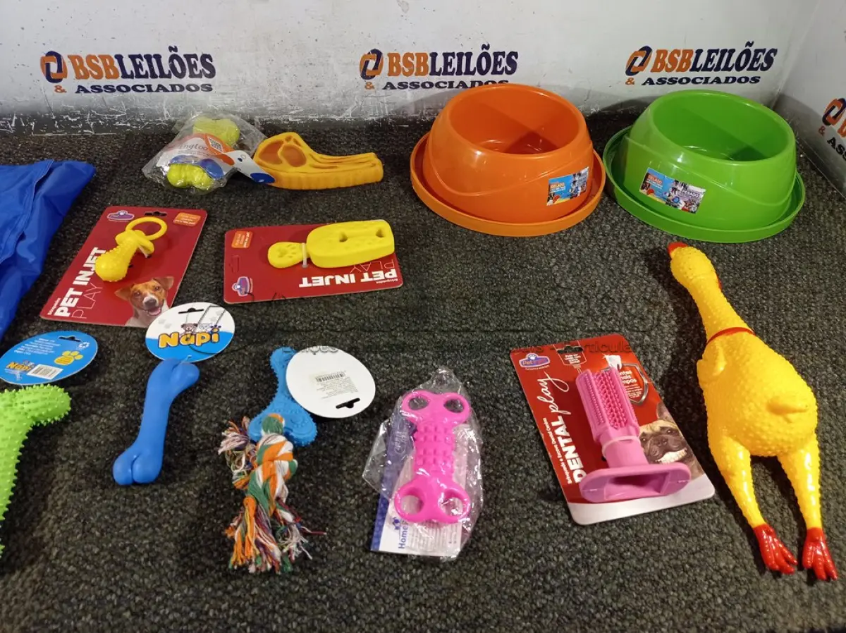 LOTE 157 - 01 KIT DE ACESSÓRIOS PARA PET. (NO ESTADO) ATENÇÃO! FAZER A VISITAÇÃO ANTES DE ARREMATAR, NÃO SABEMOS SE FUNCIONA. LEILÃO NÃO TEM GARANTIA E NEM DEVOLUÇÃO, SUJEITO A POSSÍVEIS AVARIAS VISÍVEIS/OCULTAS E/OU AUSÊNCIA DE COMPONENTES.