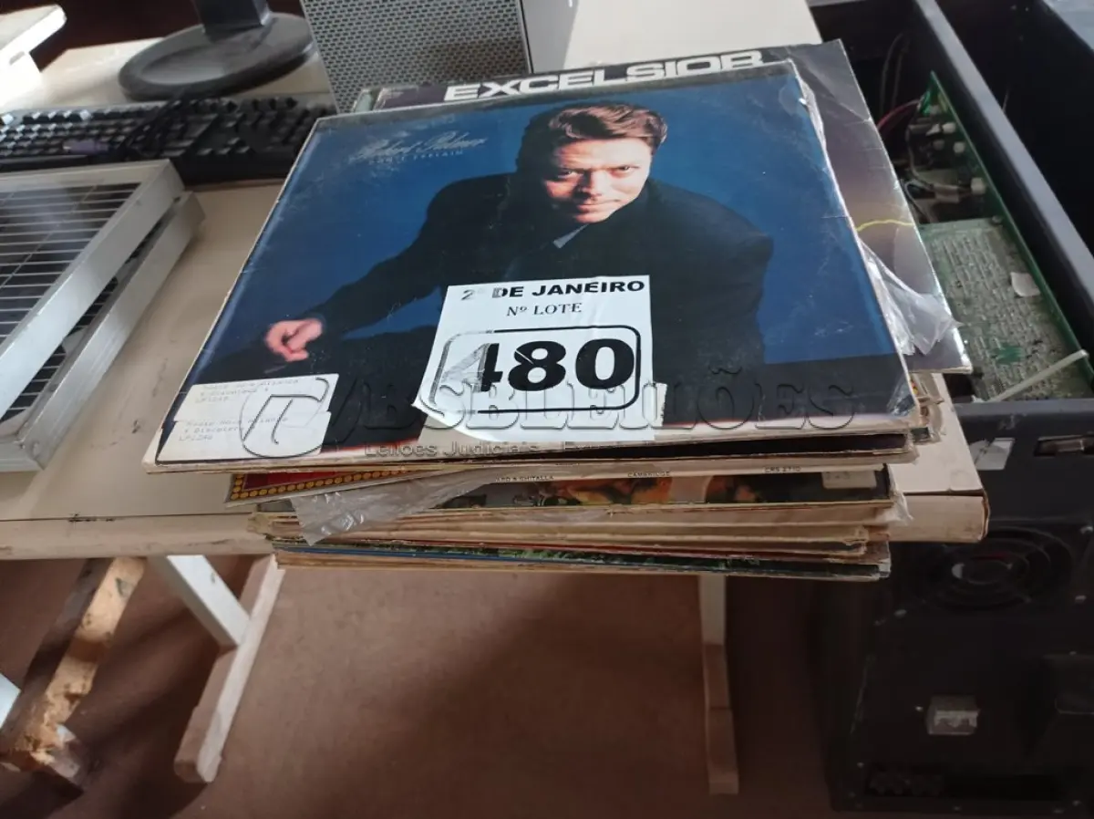 LOTE 480 - 01 LOTE COM DIVERSOS DISCOS DE VINIL. (NO ESTADO) ATENÇÃO! FAZER A VISITAÇÃO ANTES DE ARREMATAR, NÃO SABEMOS SE FUNCIONA. LEILÃO NÃO TEM GARANTIA E NEM DEVOLUÇÃO, SUJEITO A POSSÍVEIS AVARIAS VISÍVEIS/OCULTAS E/OU AUSÊNCIA DE COMPONENTES.