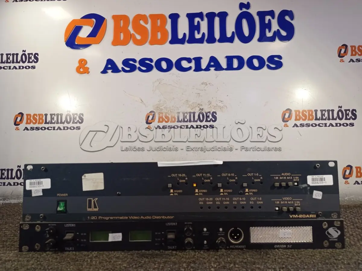 LOTE 333 - 02 PROGRAMADORES DE VÍDEO E ÁUDIO 1:20 MODELO: VM-20ARII 110V E 01 ORION S2.(NO ESTADO) ATENÇÃO! FAZER A VISITAÇÃO ANTES DE ARREMATAR, NÃO SABEMOS SE FUNCIONA. LEILÃO NÃO TEM GARANTIA E NEM DEVOLUÇÃO, SUJEITO A POSSÍVEIS AVARIAS VISÍVEIS/OCULTAS E/OU AUSÊNCIA DE COMPONENTES.
