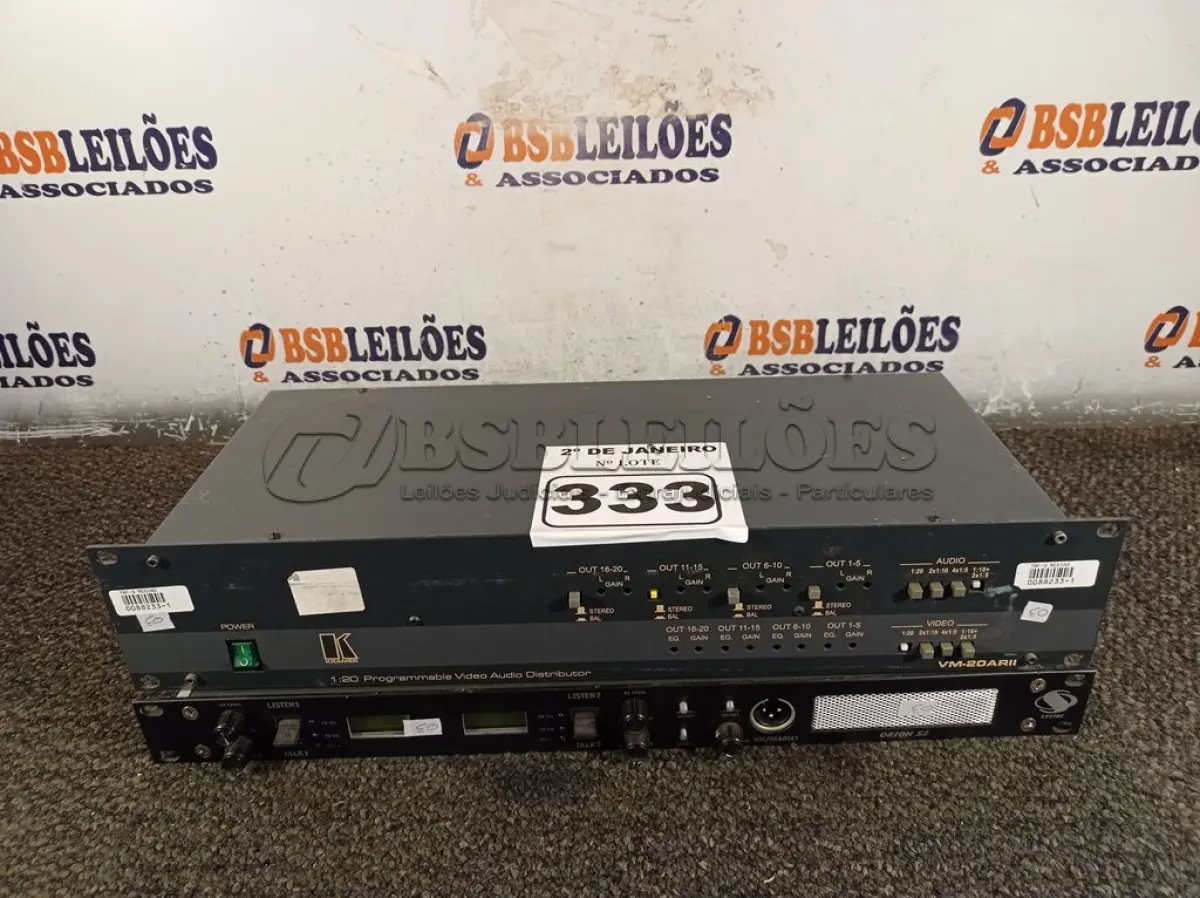 LOTE 333 - 02 PROGRAMADORES DE VÍDEO E ÁUDIO 1:20 MODELO: VM-20ARII 110V E 01 ORION S2.(NO ESTADO) ATENÇÃO! FAZER A VISITAÇÃO ANTES DE ARREMATAR, NÃO SABEMOS SE FUNCIONA. LEILÃO NÃO TEM GARANTIA E NEM DEVOLUÇÃO, SUJEITO A POSSÍVEIS AVARIAS VISÍVEIS/OCULTAS E/OU AUSÊNCIA DE COMPONENTES.