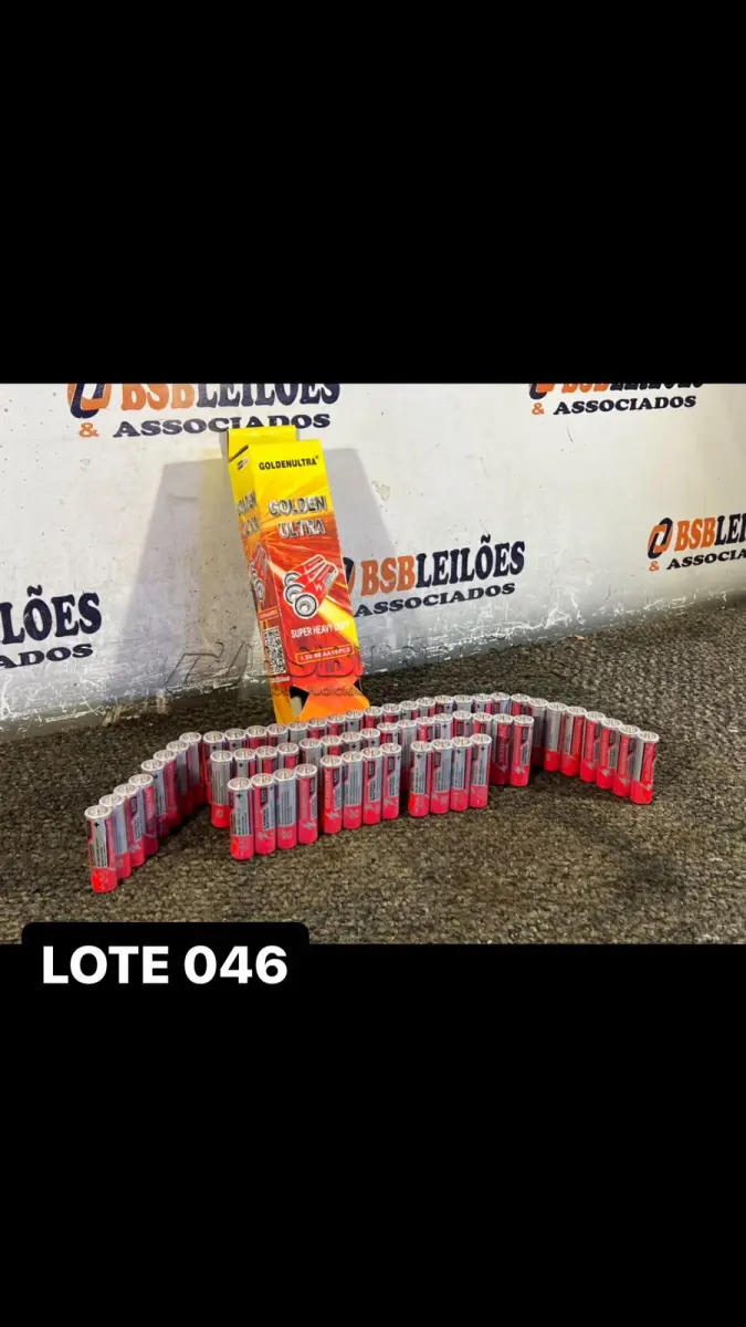 LOTE 046 - 01 CAIXA COM 60 PILHAS AA ( NOVO ) ( NO ESTADO )