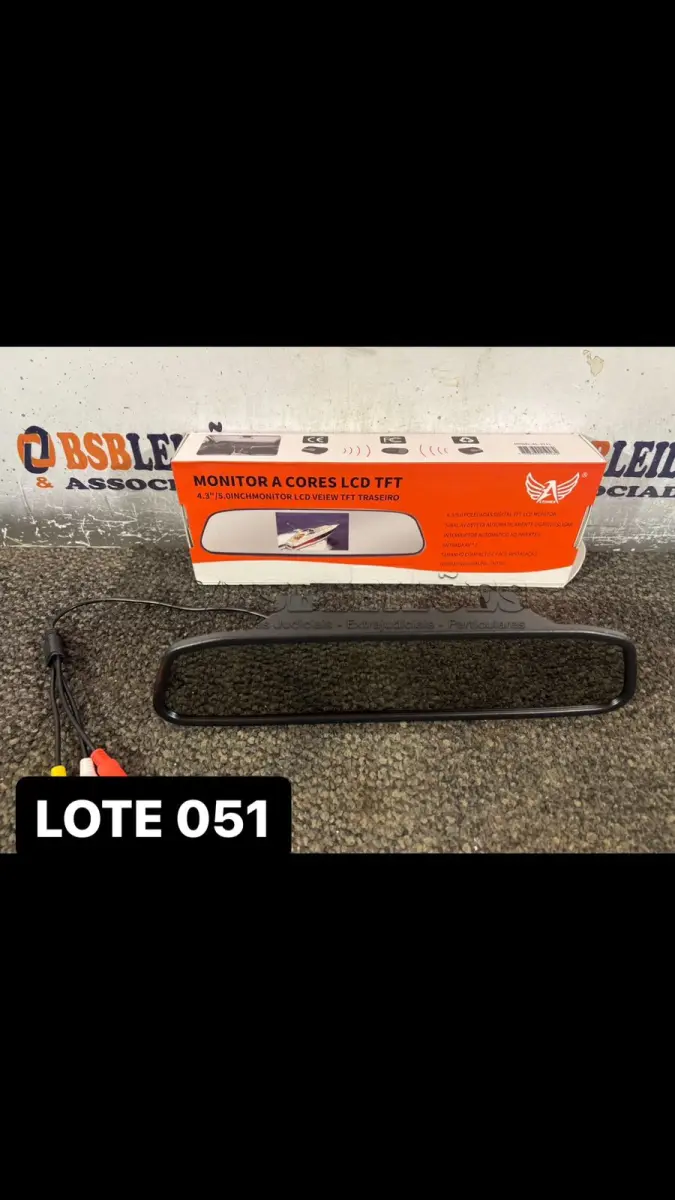 LOTE 051 - 01 RETROVISOR CÂMERA ESPELHO ( NOVO ) ( NO ESTADO )
